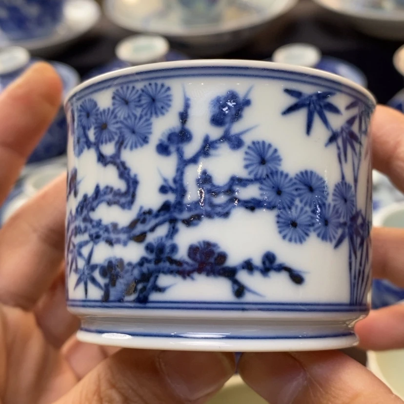 【闪购商品】景德镇青花主人杯