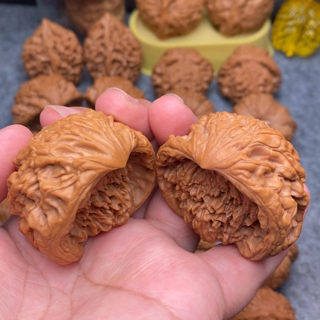 文玩核桃把件46全品毕业聚宝盆蛇头