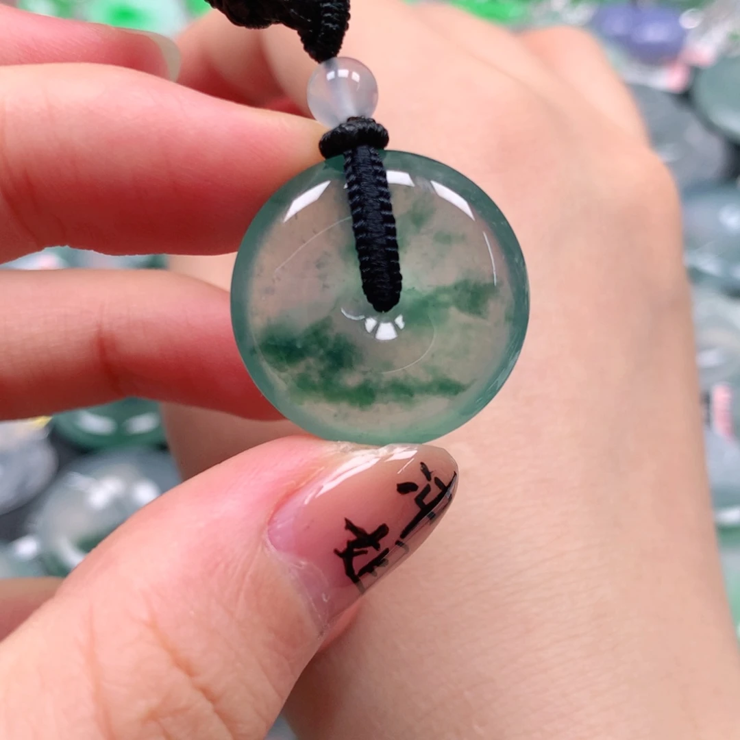颈饰未镶嵌翡翠天然翡翠