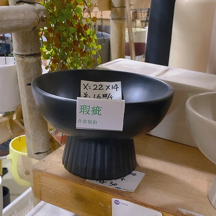 摆件多肉瑕疵盆有孔