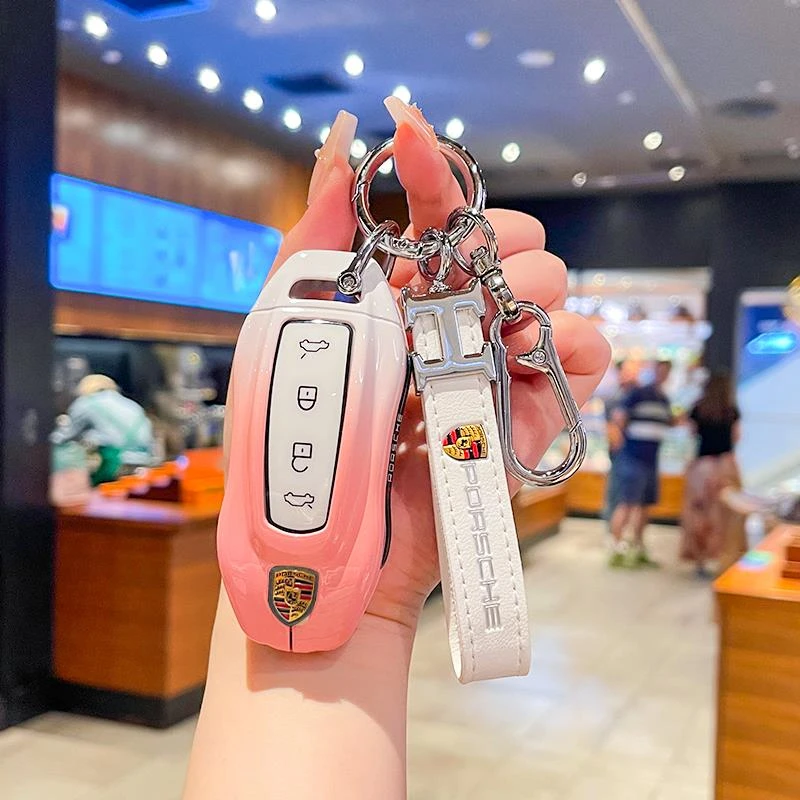 适用保时捷2025款新能源MacanEV钥匙套MacanTurbo 壳扣电车24款包