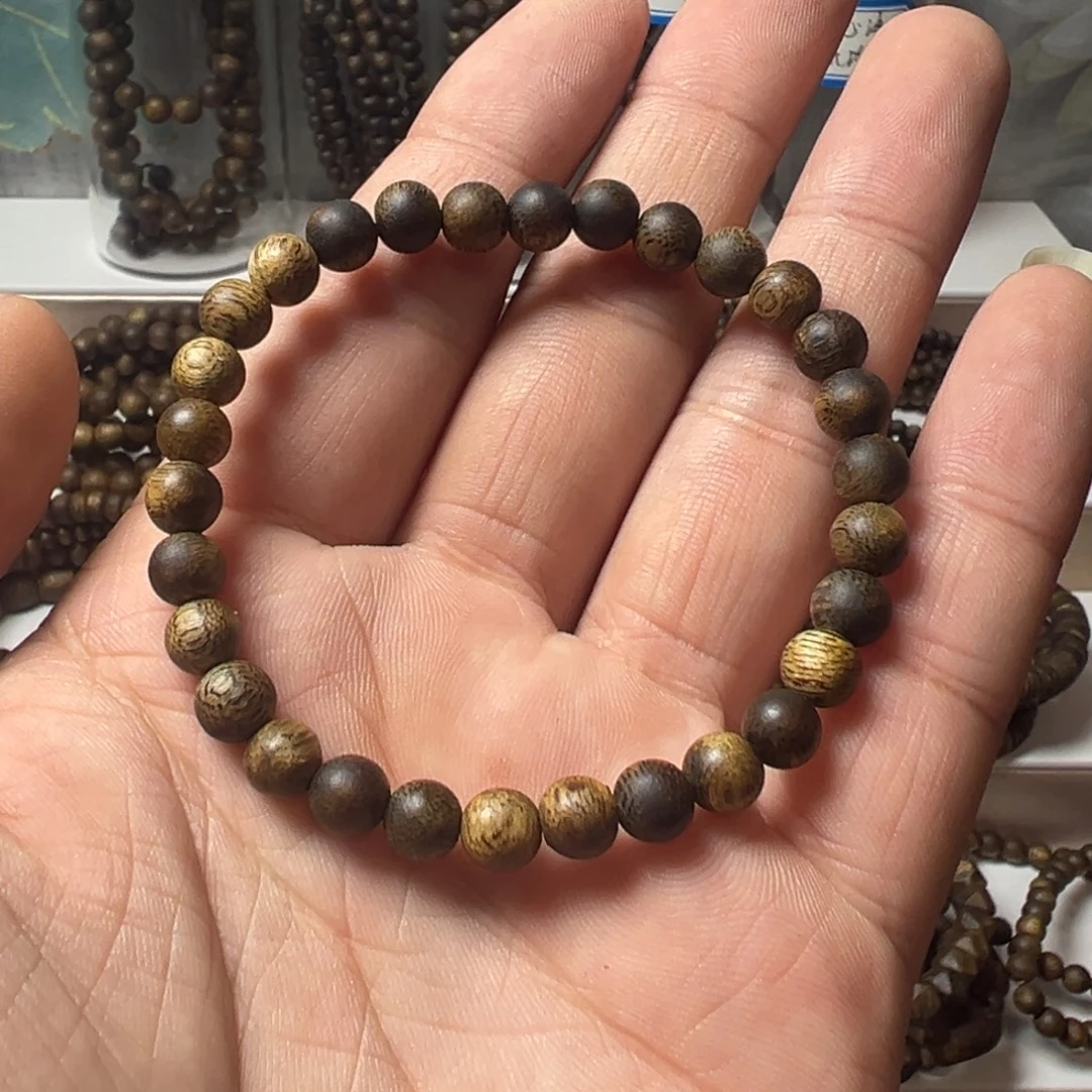 沉香沉香碎屑奇楠沉香卡6单圈