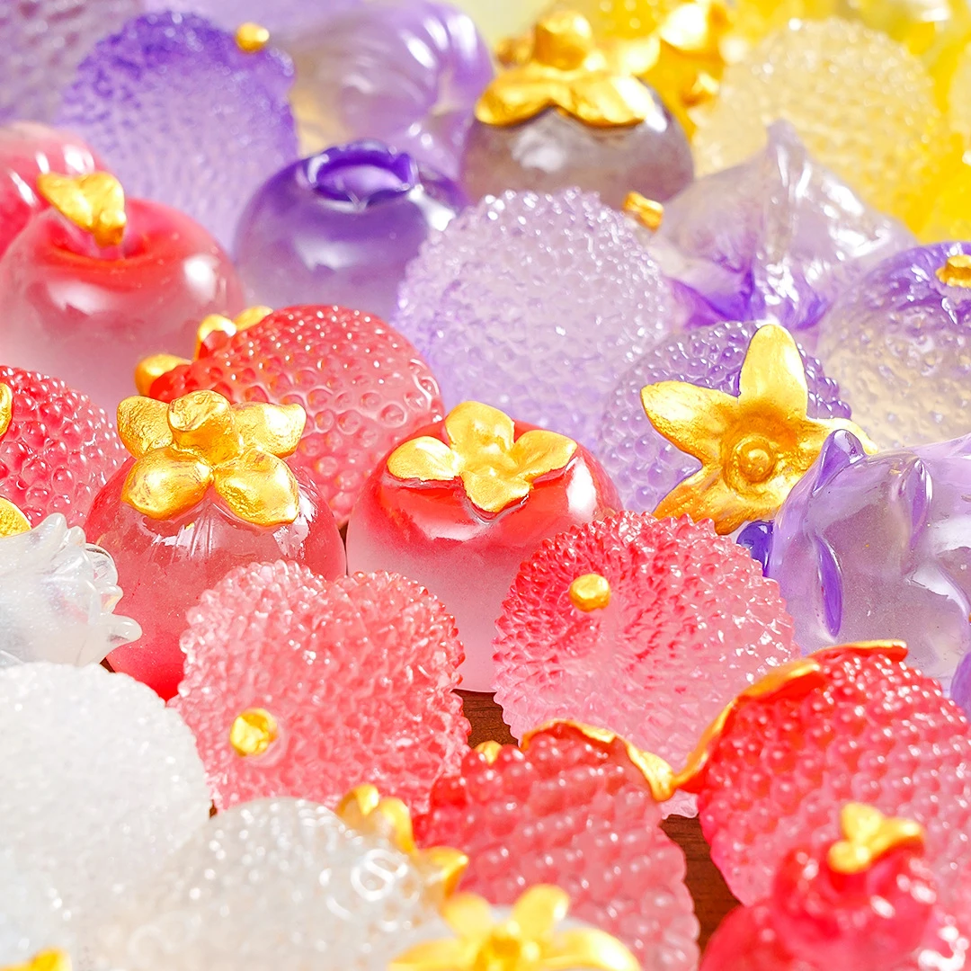 【对对碰】（新品）夜光渐变水果 DIY树脂摆件