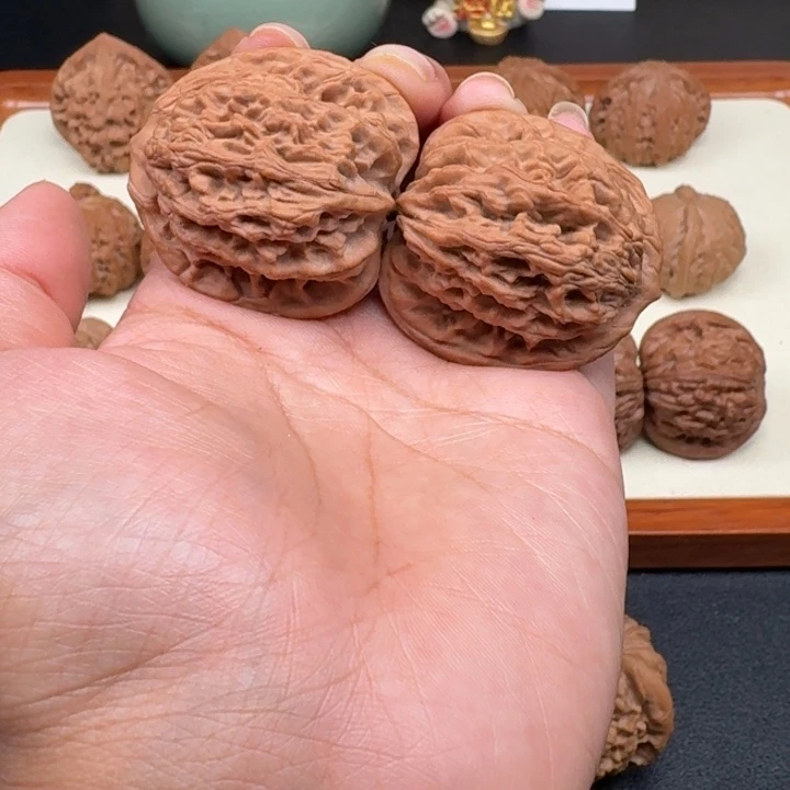文玩核桃把件麦虎39全品