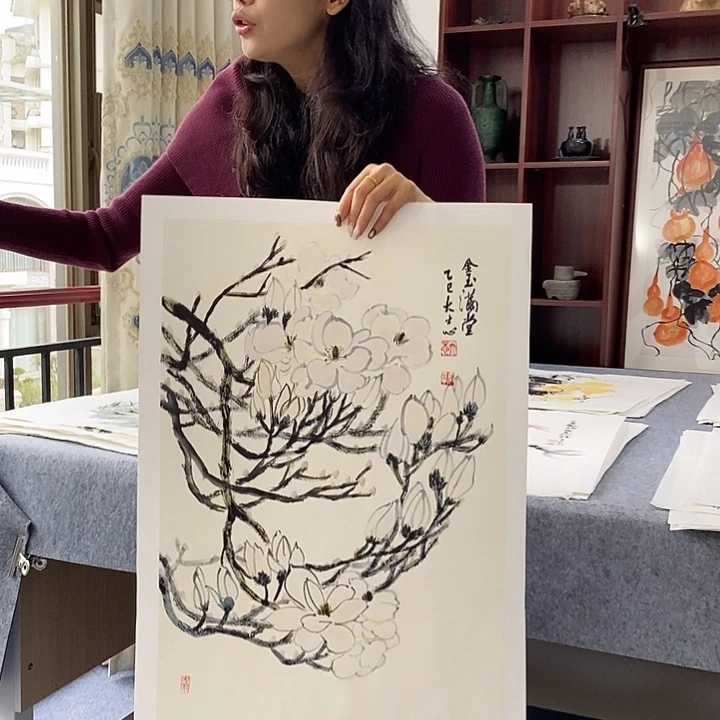 国画纯手绘国画写意作品42*63