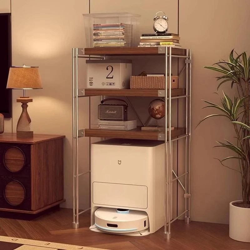 新疆西藏包邮阳台扫地机器人置物架移动收纳架落地卧室客厅书架家