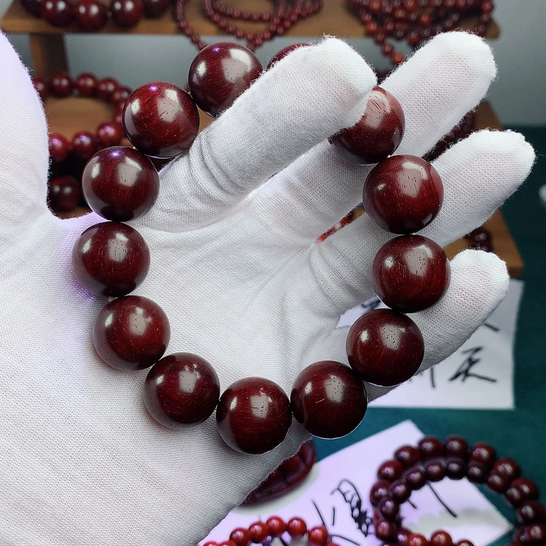 假***头檀香紫檀（小叶紫檀）手串/手链15龙鳞