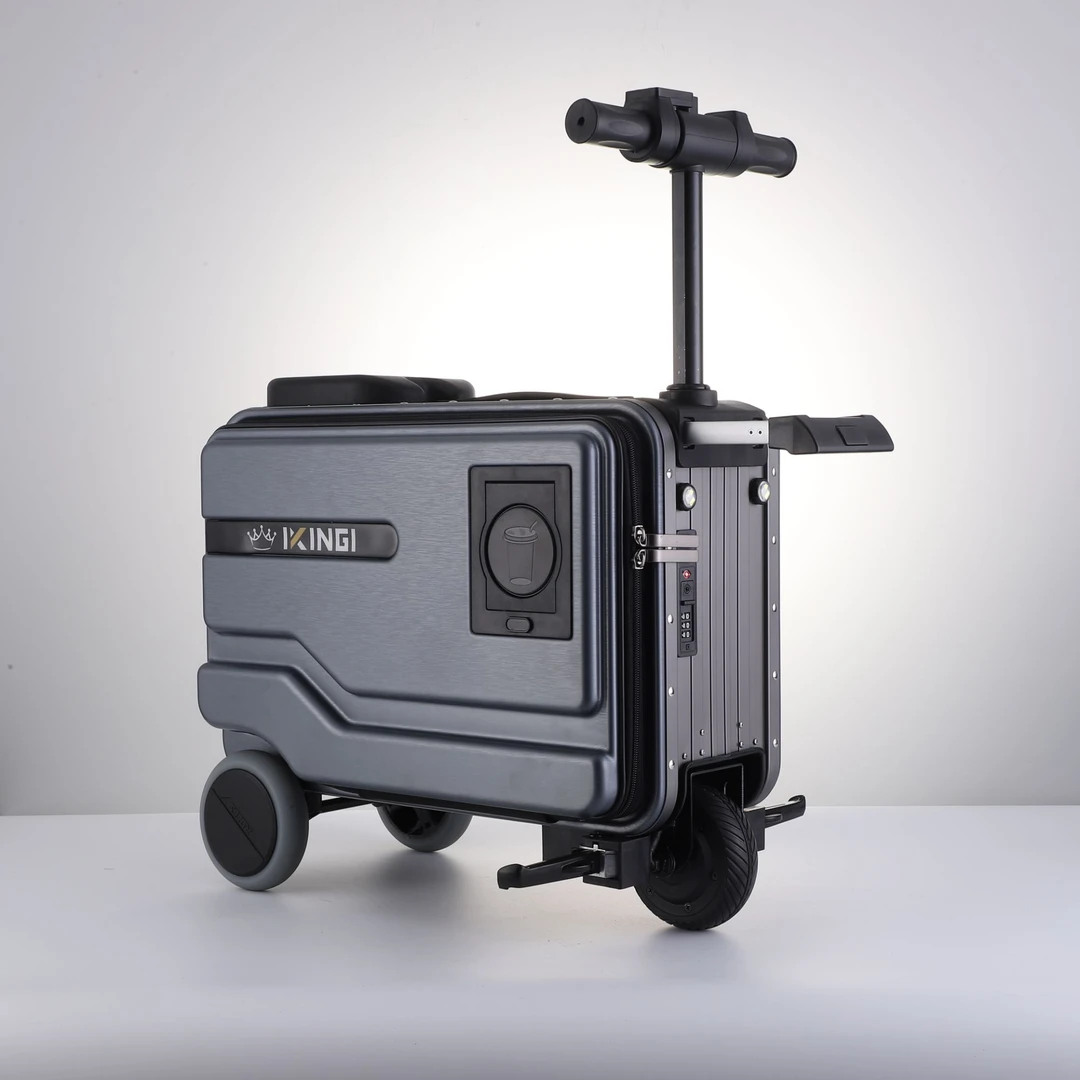 国王KING电动行李箱载人玩具拉杆箱旅行箱高档骑行商务登机行李箱