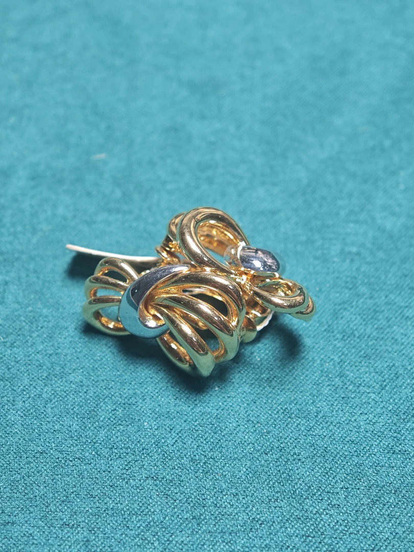 合金陶瓷耳饰 中古Vintage日回饰品欧回饰品