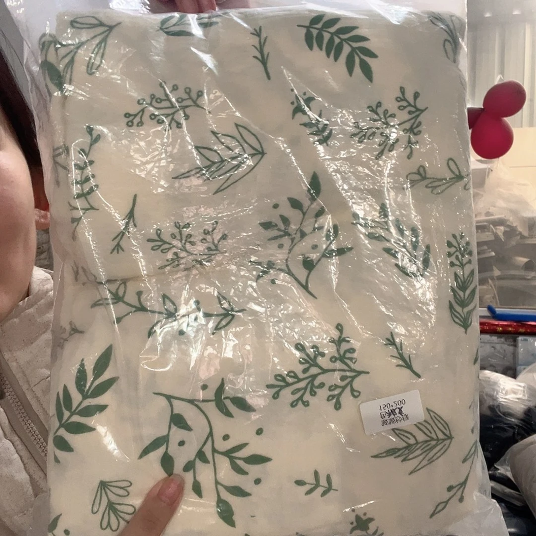 棉棉绿叶皱皱纱被罩150/200