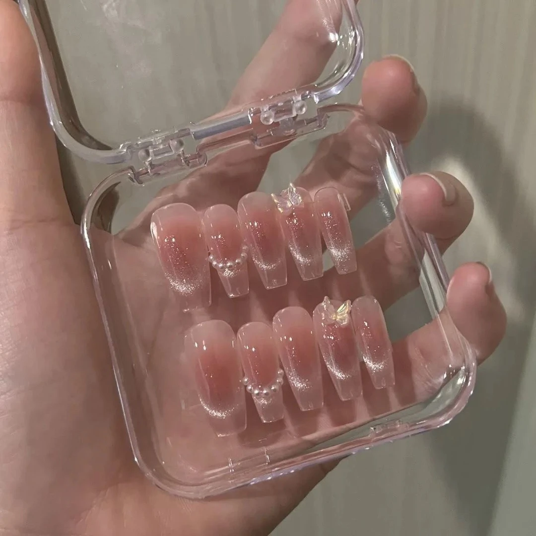 2025春夏新款手工穿戴甲小红书同款ins简约显白美甲高级感指甲贴
