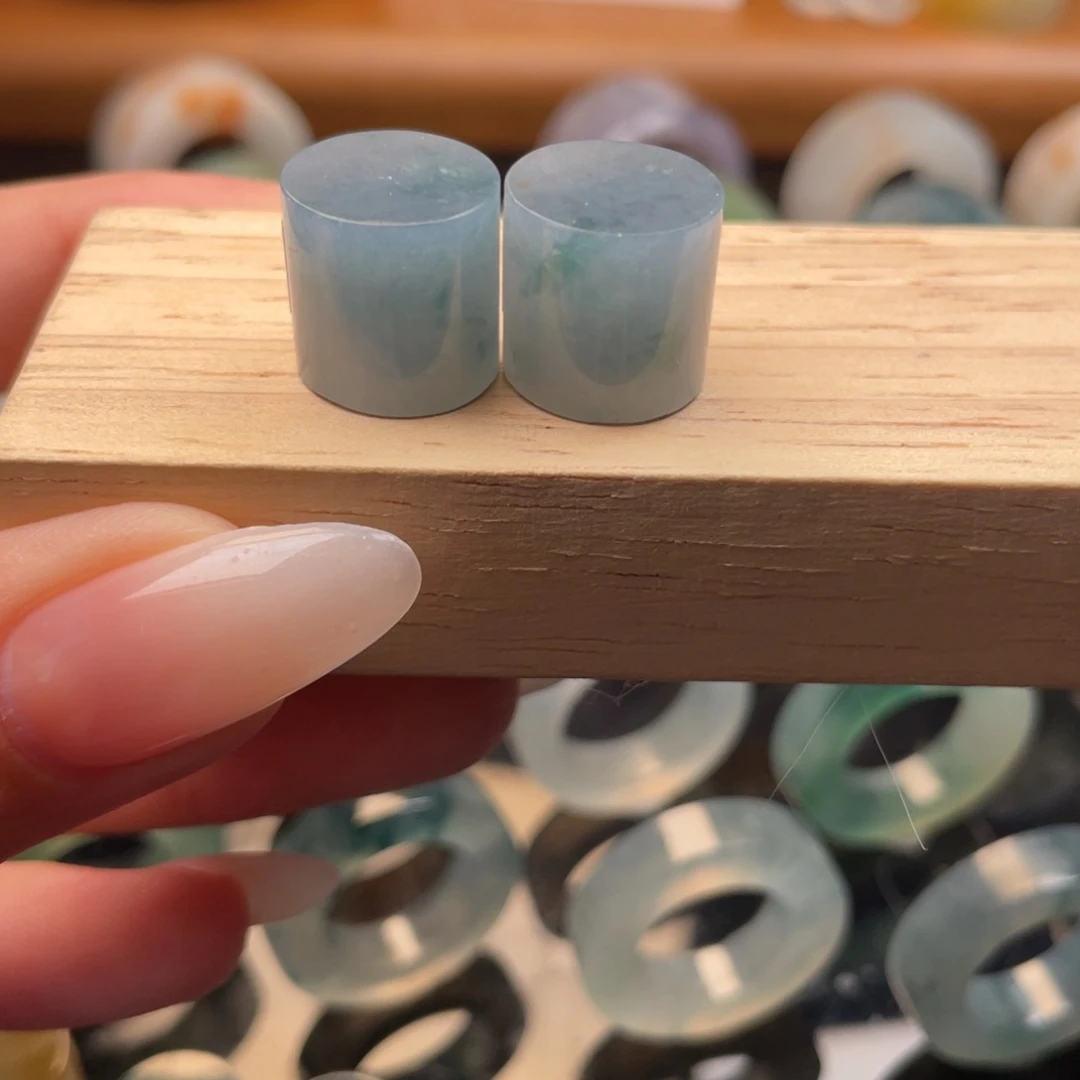 未镶嵌定制翡翠莫奈蓝紫