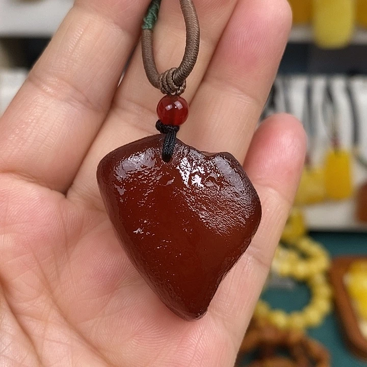 未镶嵌蜜蜡裸石吊坠