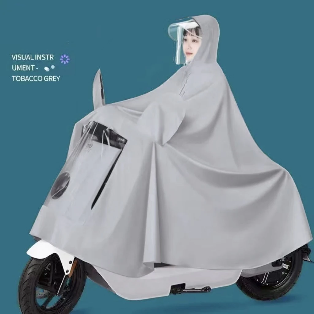 电动车雨衣摩托车单人雨披双人加大加厚成人骑行防暴雨电瓶车男女