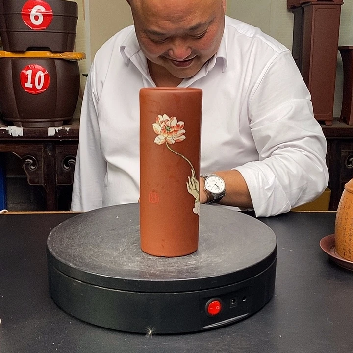 紫砂花盆货号一只PP255