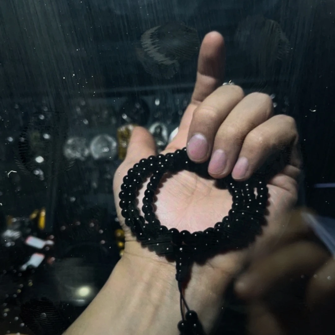 黑曜岩未镶嵌手链棒**?