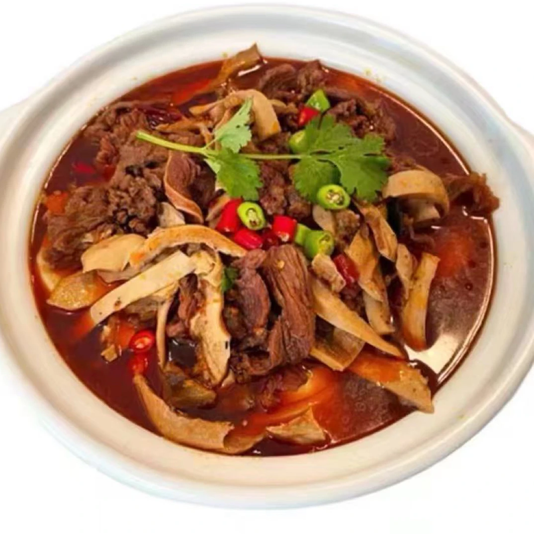 800克牛肉炖黄金管火锅