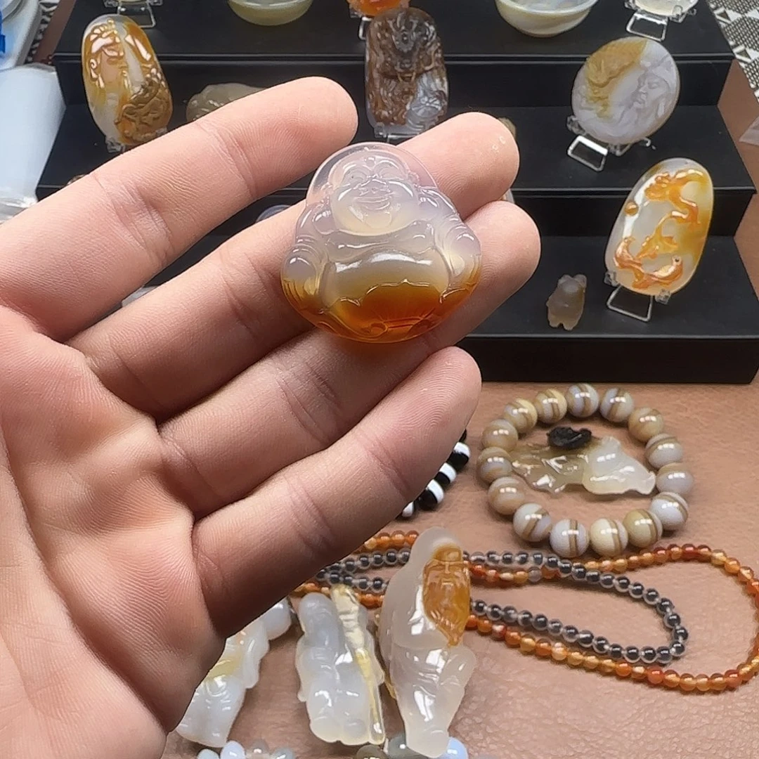 玛瑙/玉髓未镶嵌颈饰