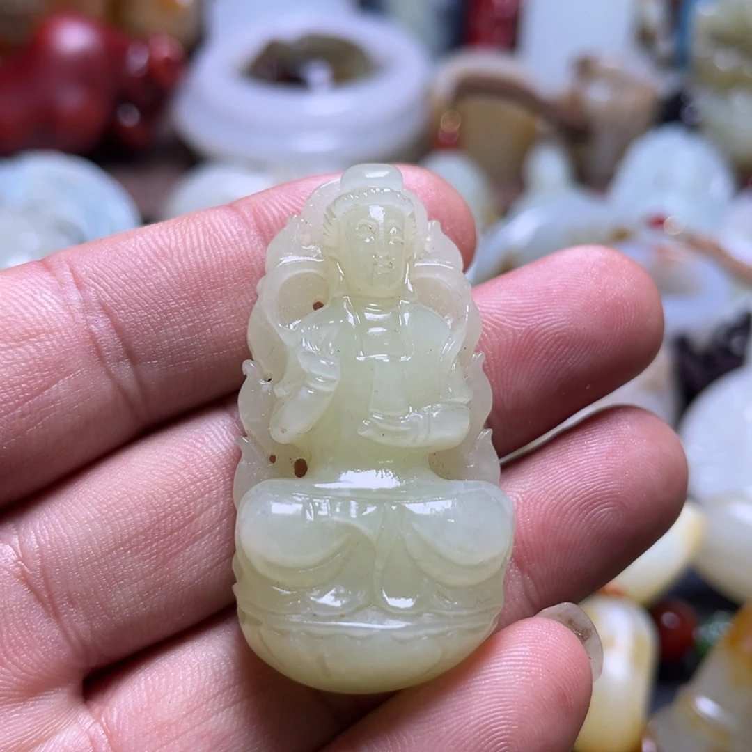 和田玉未镶嵌挂件