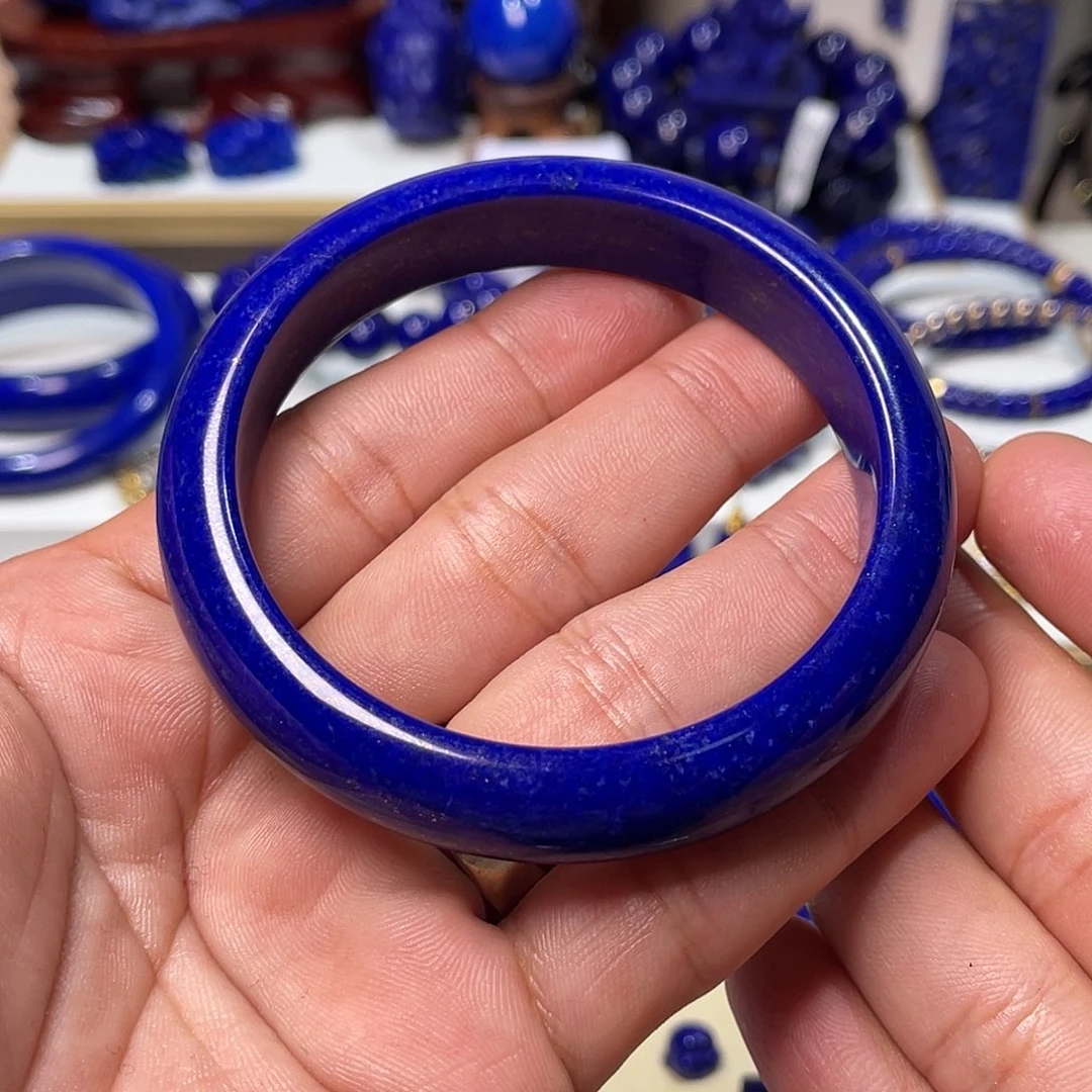 青金石未镶嵌59圈口手镯