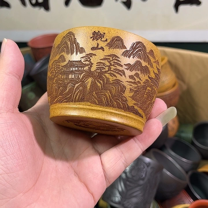茶杯紫砂全手工紫砂主人杯