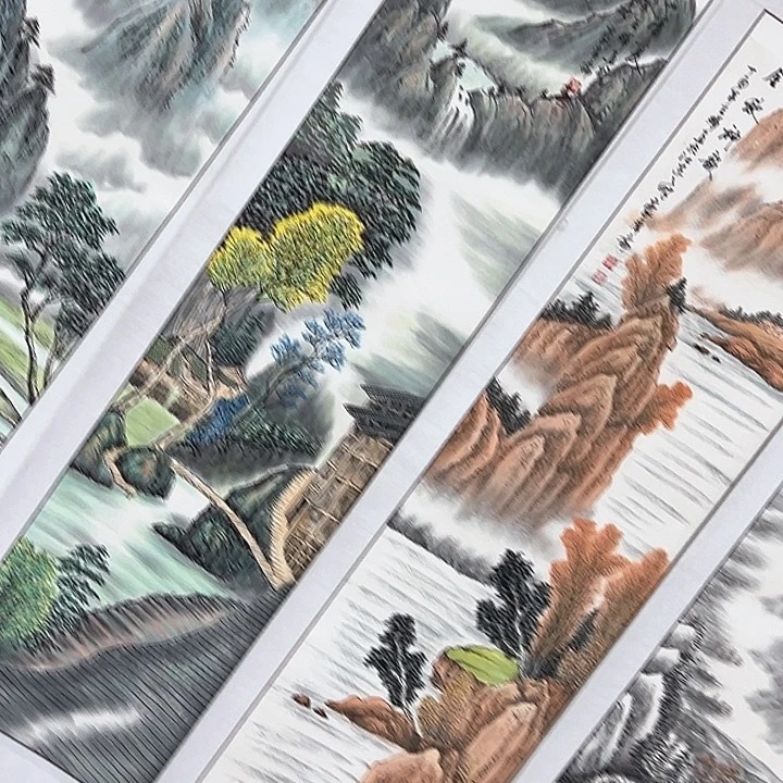 横款国画作品多次参加全国