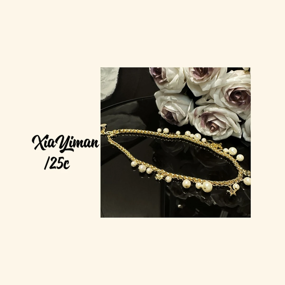 铜合金项链 重工法式大小珠项链MZ3010