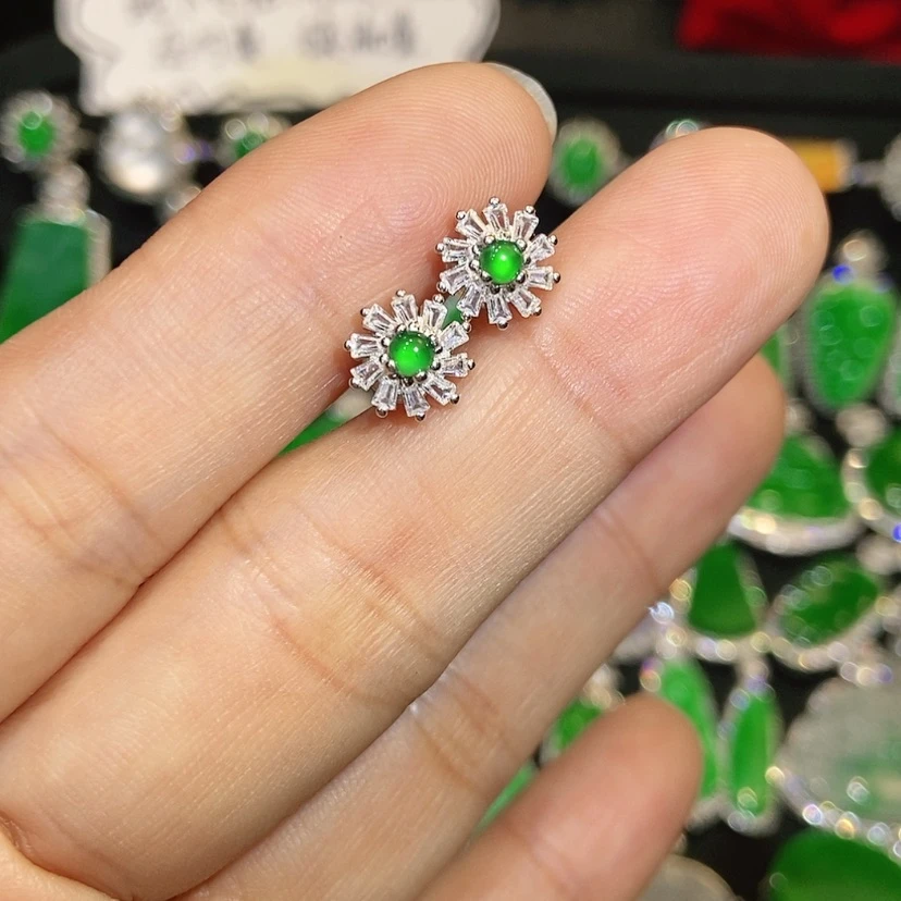 【闪购商品】翡翠未镶嵌耳饰天然翡翠