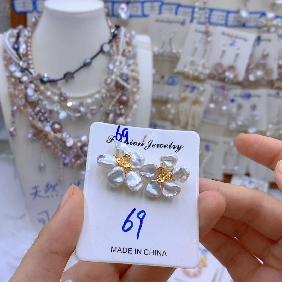 淡水珍珠颈饰银S925镶嵌