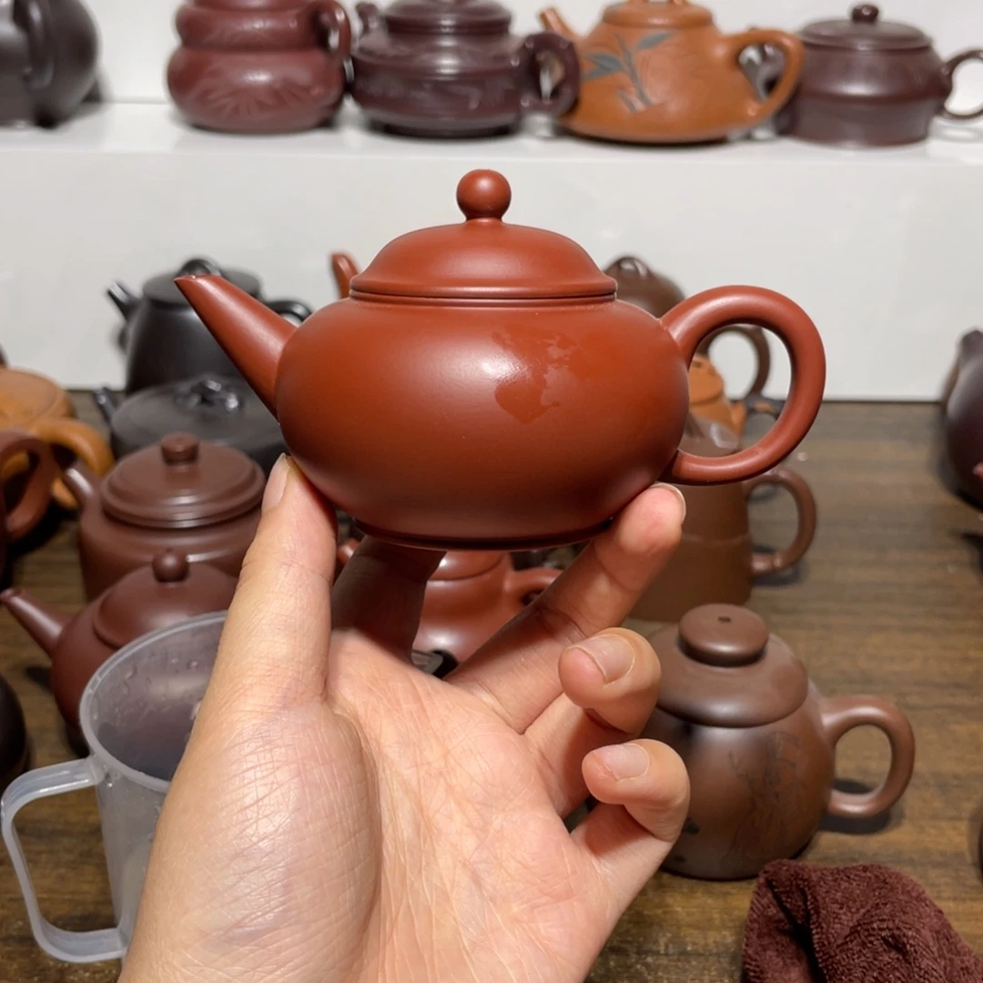 茶壶紫砂宜兴紫砂壶半手工3