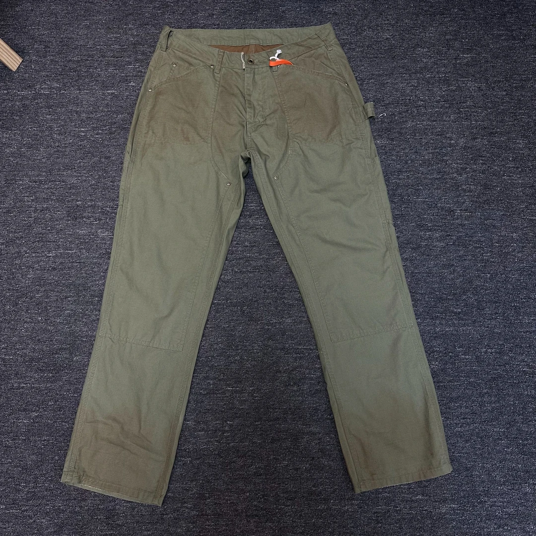 高密斜纹铁道油污直板伐木工装裤