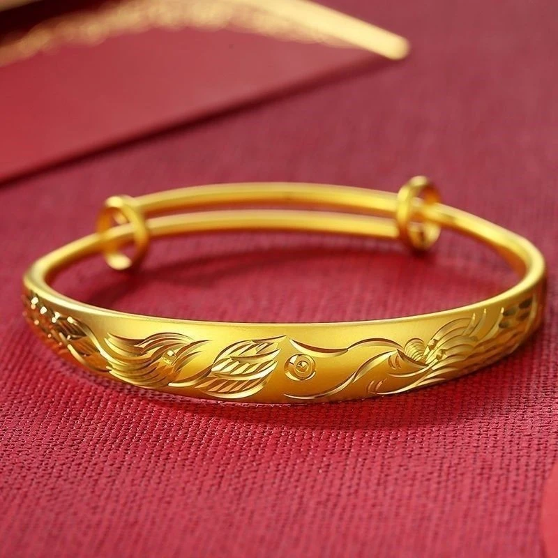 合金手镯 合金手镯 2025 龙凤手镯 新款女士 时尚百搭手镯