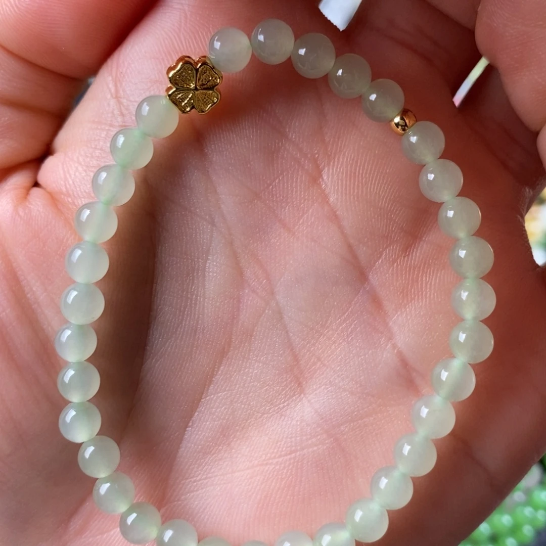 和田玉未镶嵌手串冰晴手串5mm