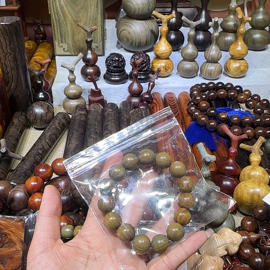 木D****板绿檀串一条一条