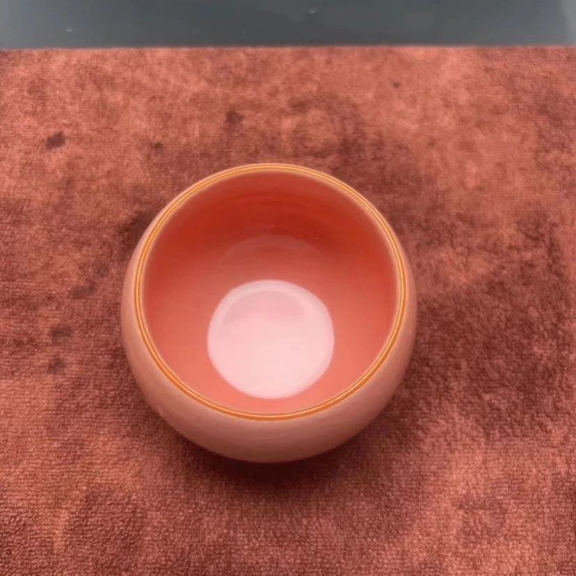 粉龙蛋手工冰裂茶器茶具主人杯龙蛋杯冰裂单个茶杯品茗杯家用