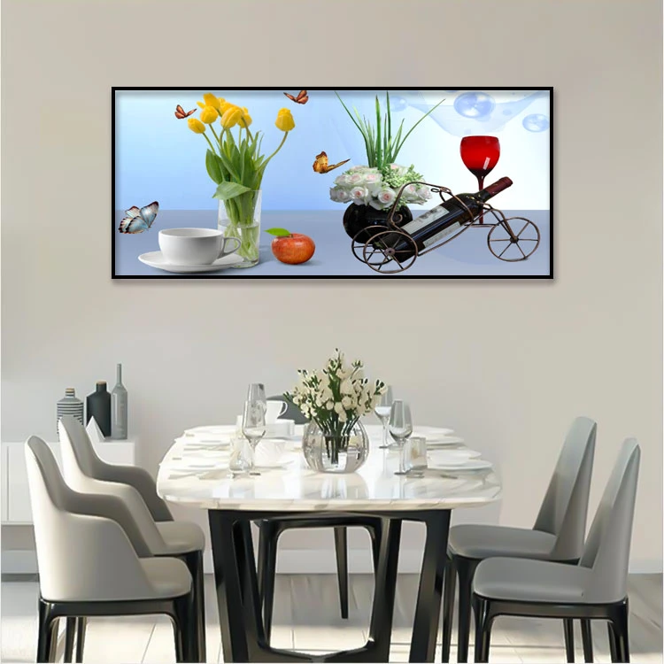 【多款可选】轻奢简约餐厅画挂画五谷丰登客厅挂画高级晶瓷画钻石画