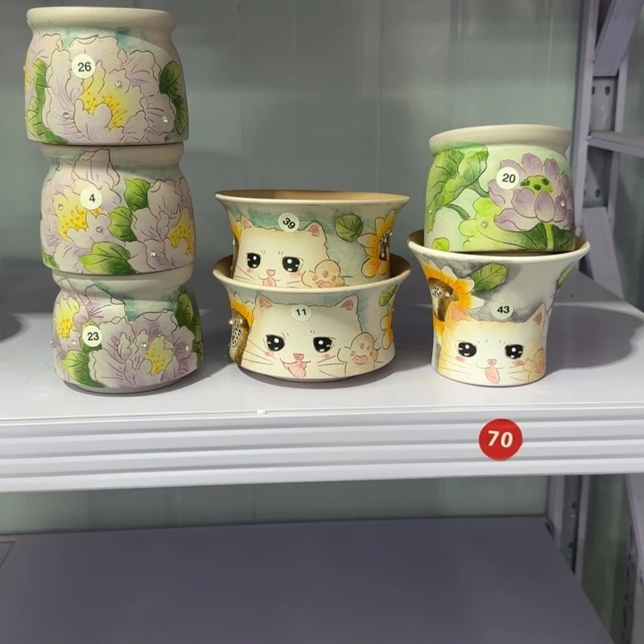 红陶田小姐多肉花盆