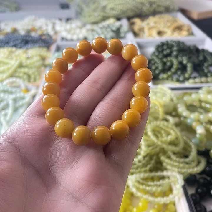 蛇纹石玉未镶嵌手链