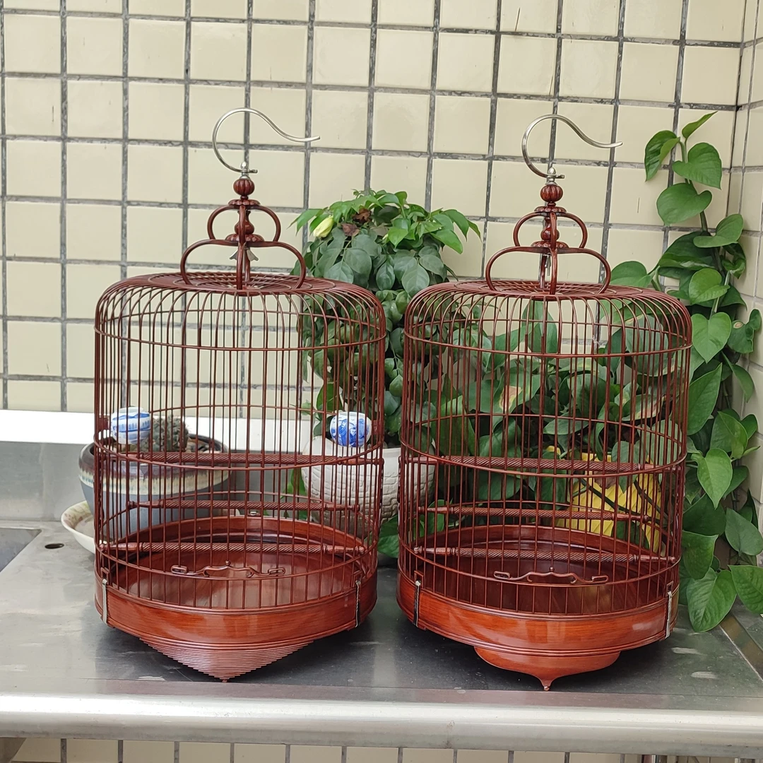 56/60枝内径25.5/27三个圈加高老竹生漆小黑白仙鹟歌鸲玉鸟广笼