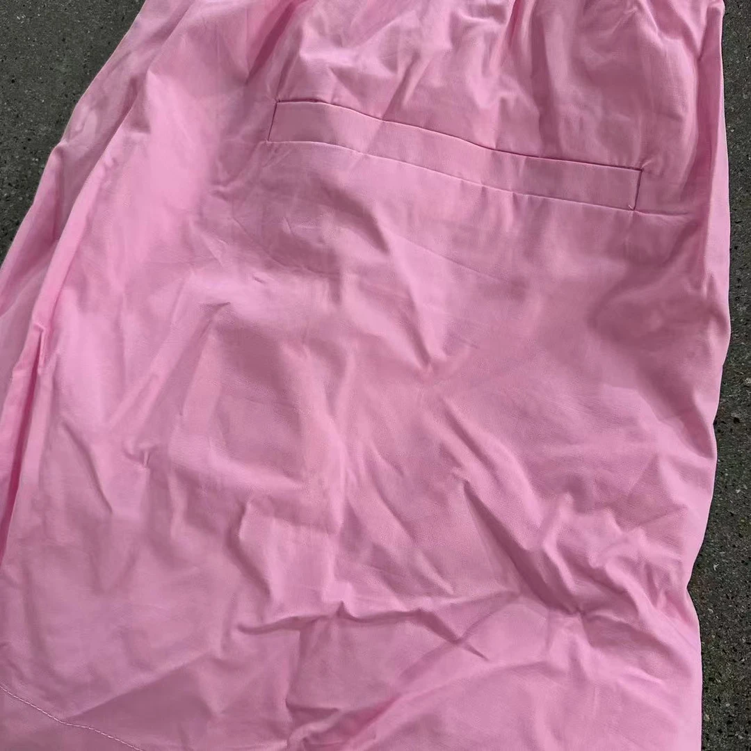 粉色沙滩裤短裤+条纹上衣 任意发1套