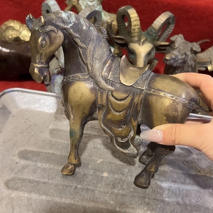 黄铜摆件，文房工艺品摆件