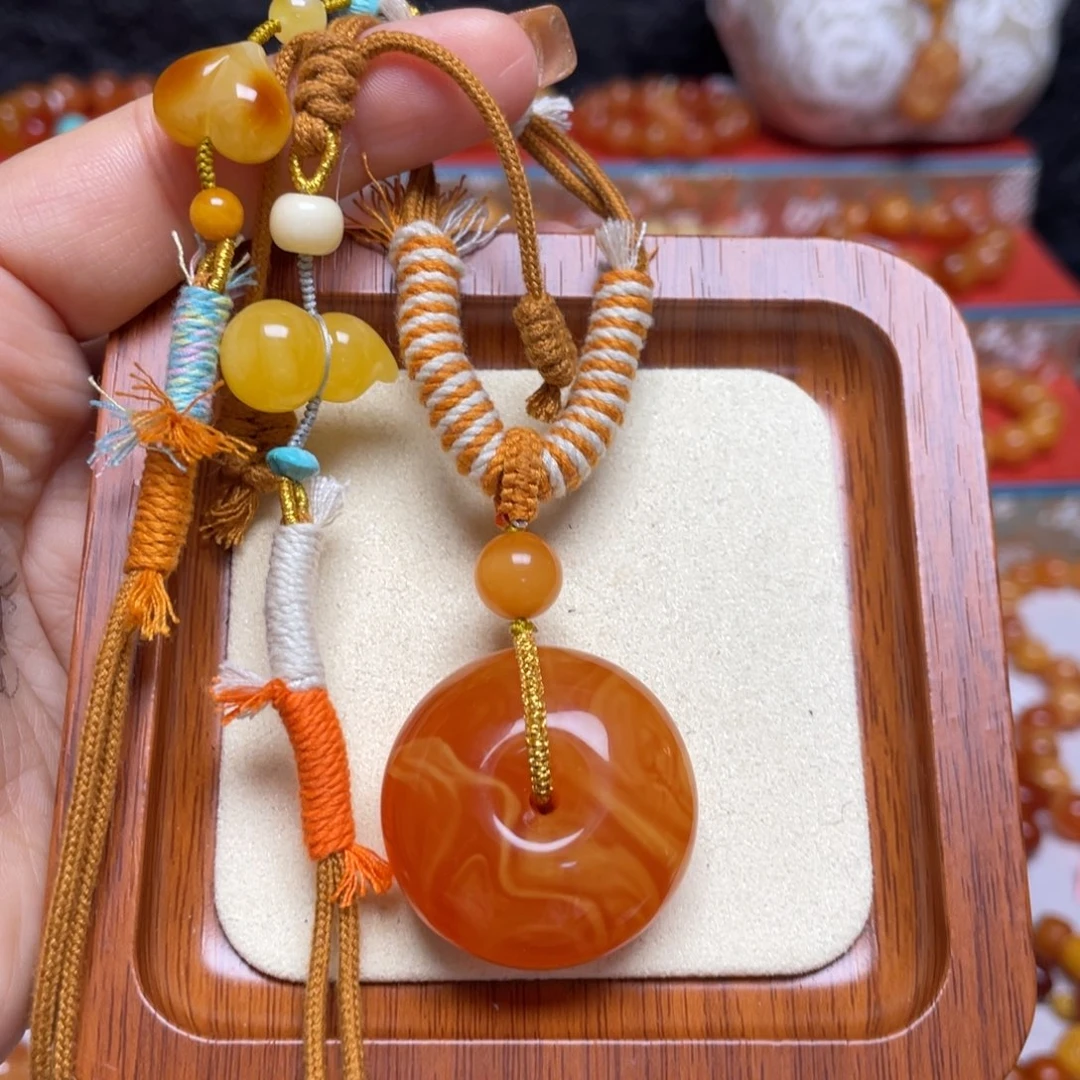 蜜蜡未镶嵌颈饰项链