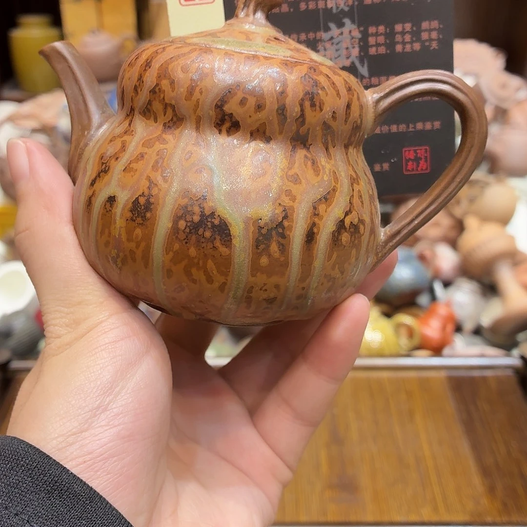 柴烧老岩泥茶器皿
