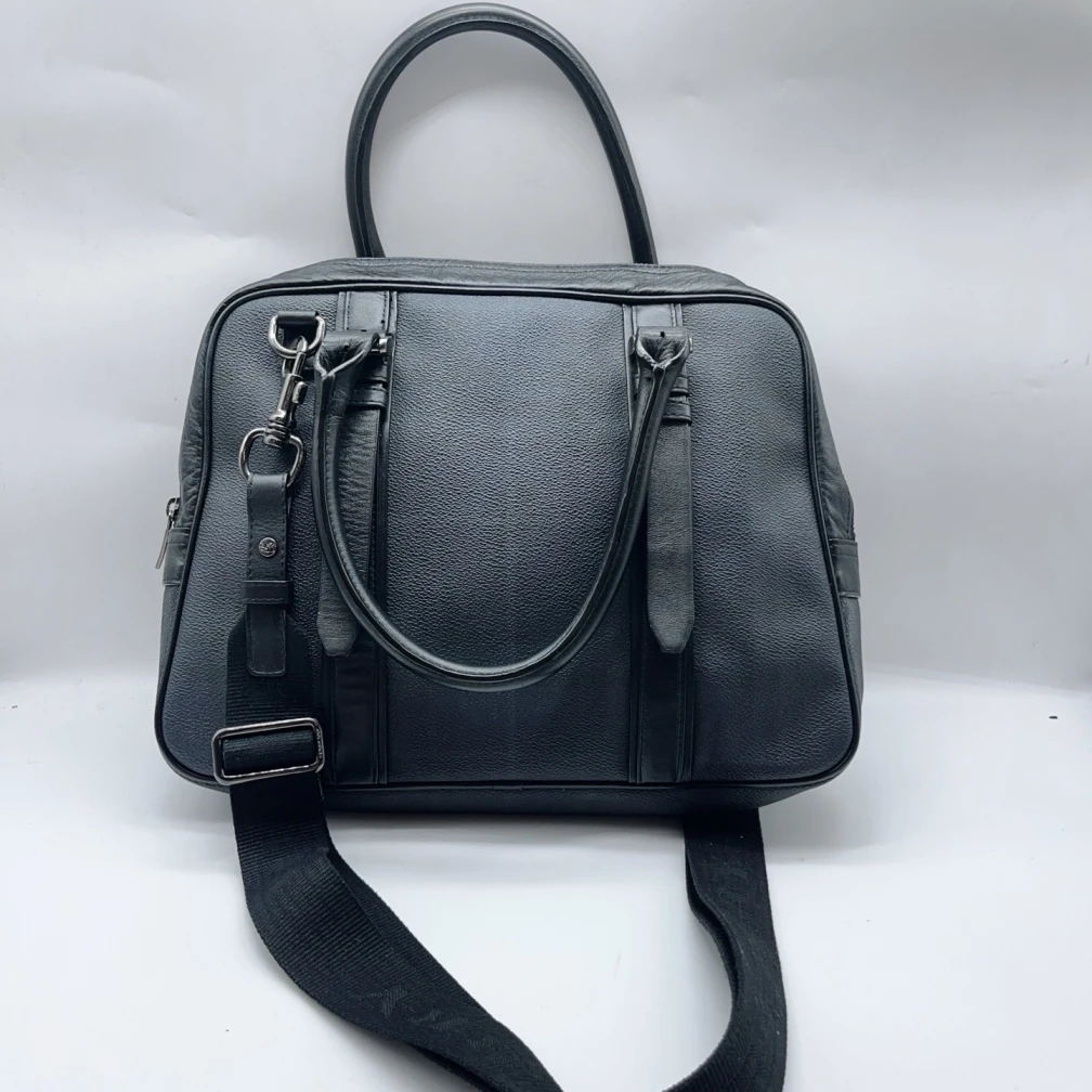 95新 BURBERRY/博柏利  黑色手提单肩公文包 1409 4302