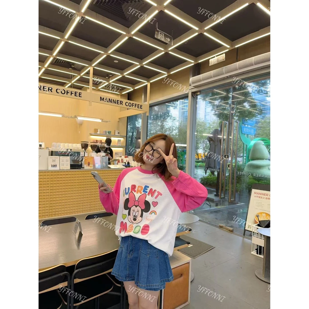 【YFONI】米妮插肩袖防晒两色