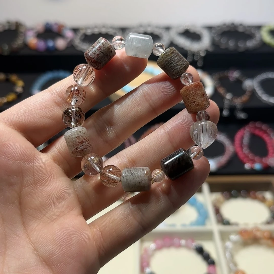 水晶手链未镶嵌千层幽灵