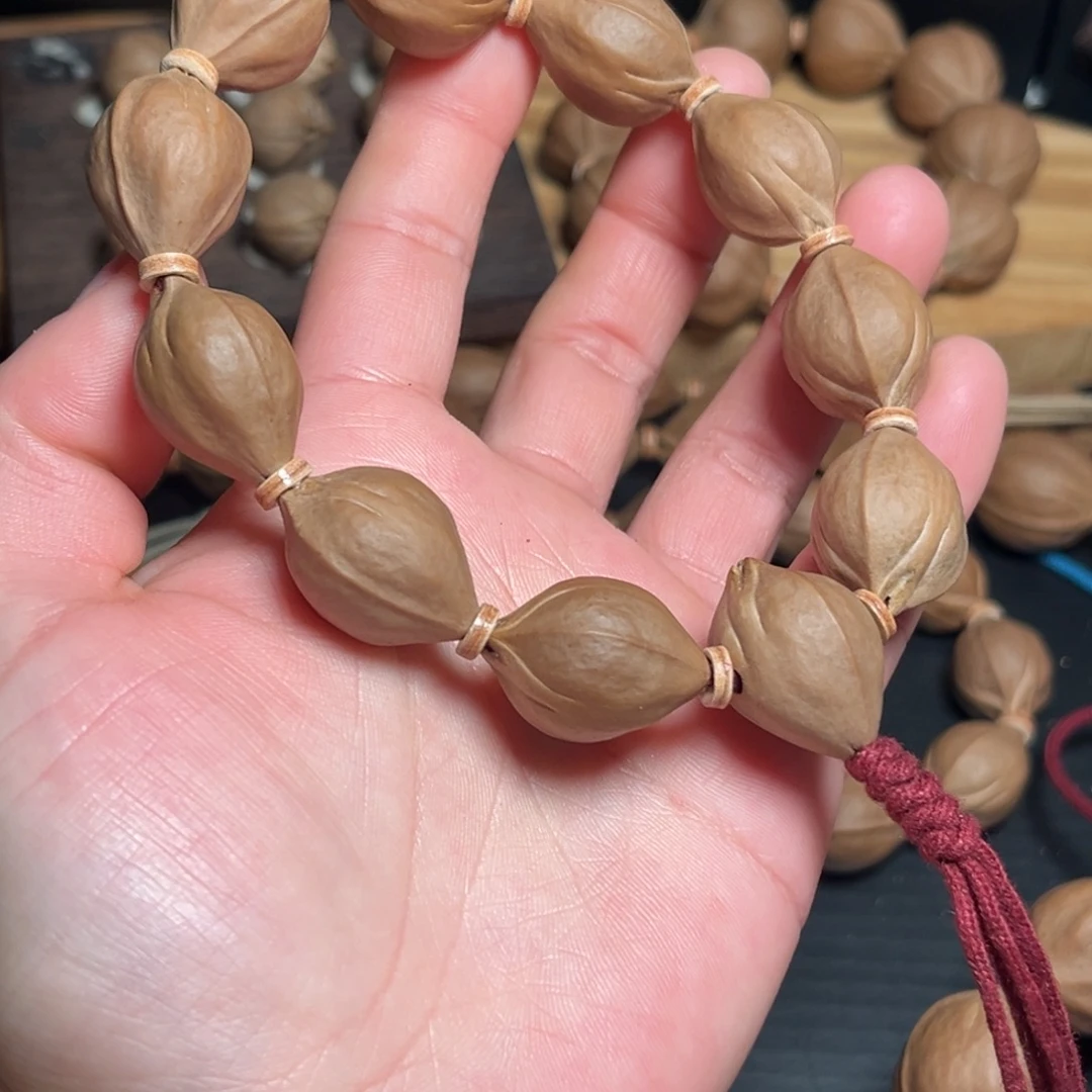 橄榄核手串/手链1624梅林铁核三花三面佛