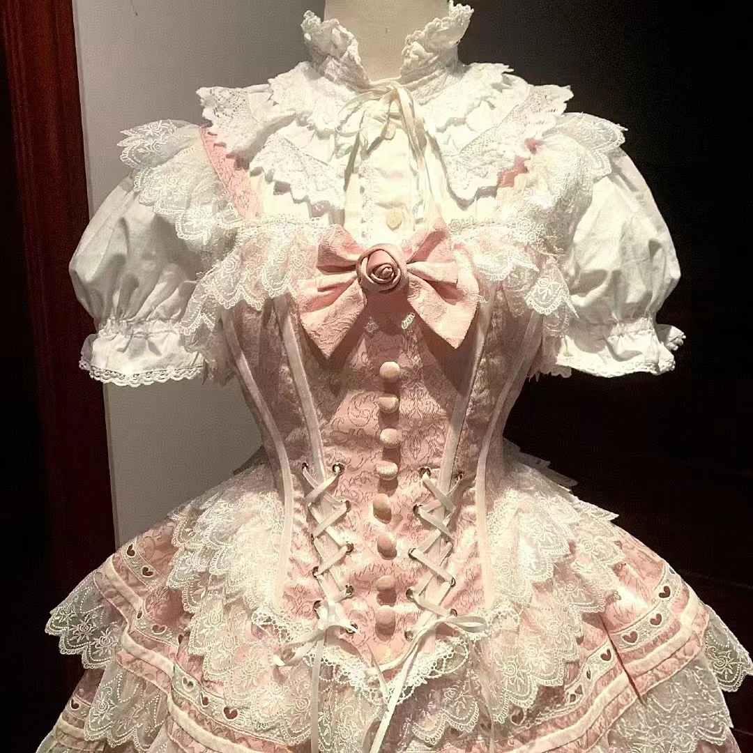 绮梦优雅甜心软萌三坑Lolita花嫁公主裙非全新