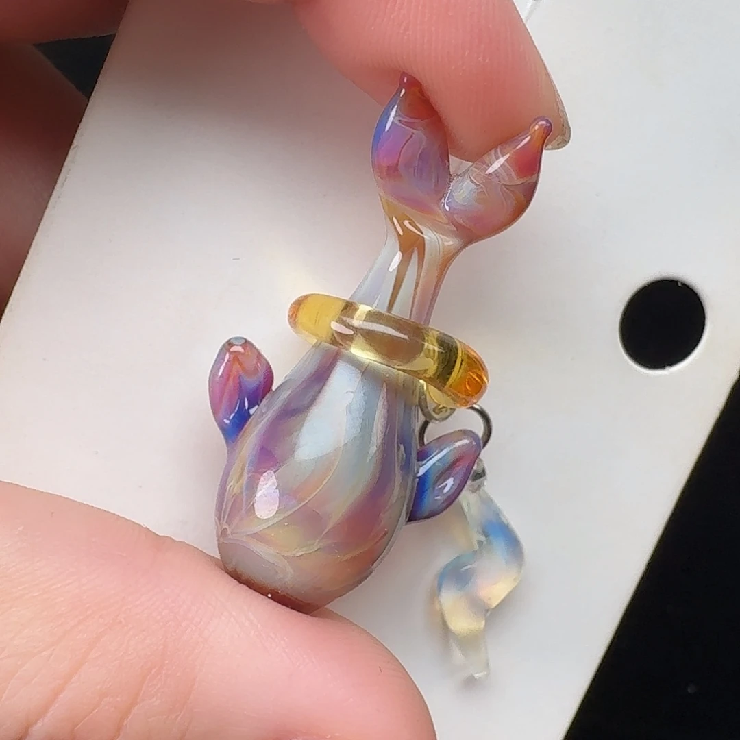 玻璃颈饰手工烧制琉璃18