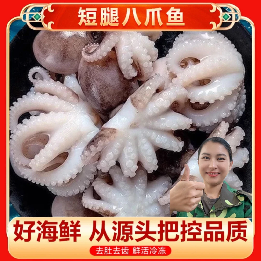 野生章鱼 短腿八爪鱼 已处理免清理（400克/包）山东发货 顺丰快递